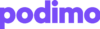 Podimo Logo in Violett, Link zur Startseite des Podcast-Streamingdienstes